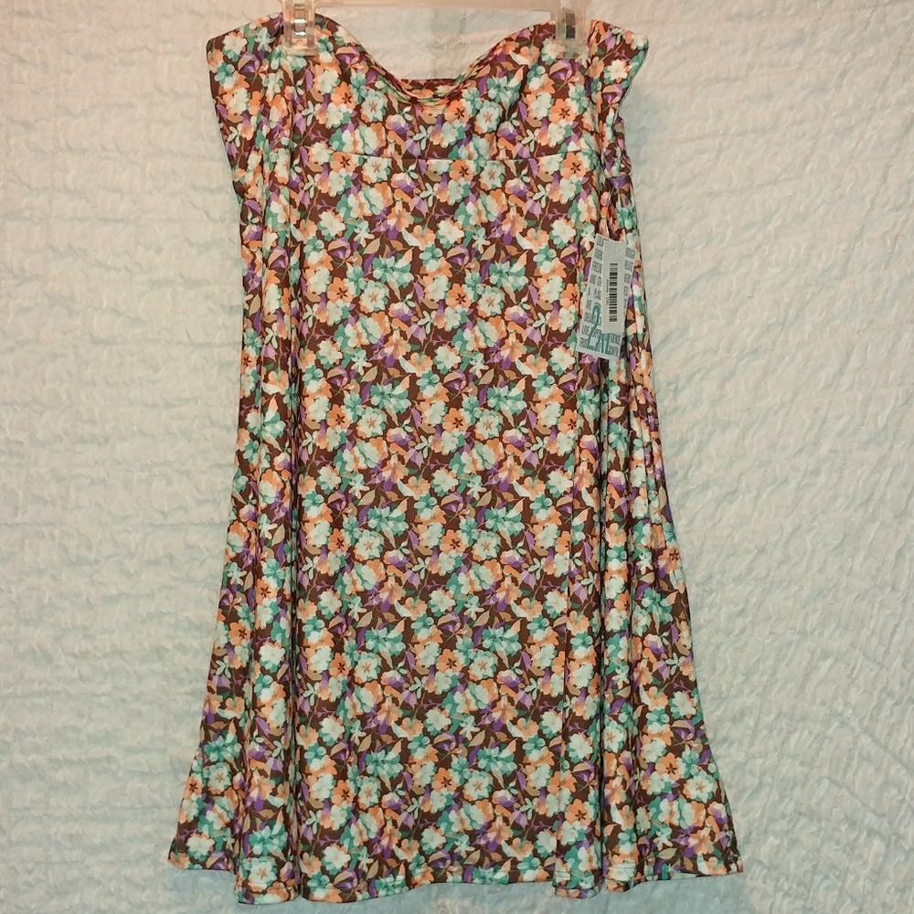 Lularoe Azure floral skirt 2xl